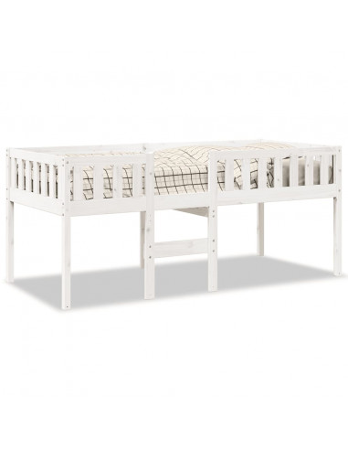 Letto per Bambini senza Materasso Bianco 75x190cm Massello Pino