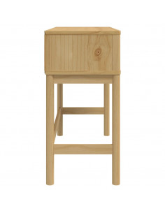 Tavolo Consolle FLORO 89,5x36,5x73 cm Marrone Cera Legno Pino