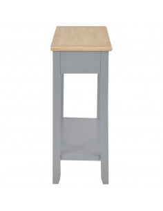 Tavolo Consolle Grigio 110x35x80 cm in Legno