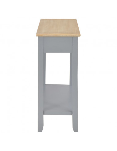 Tavolo Consolle Grigio 110x35x80 cm in Legno