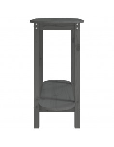 Tavolo Consolle Grigio 110x40x80 cm in Legno Massello di Pino