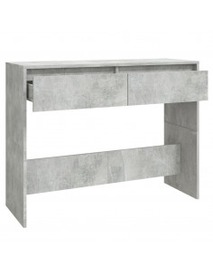 Tavolo Consolle Grigio Cemento 100x35x76,5 cm in Truciolato