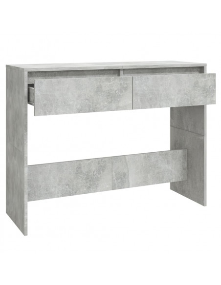 Tavolo Consolle Grigio Cemento 100x35x76,5 cm in Truciolato