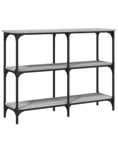 Tavolo Consolle Grigio Sonoma 100x29x75 cm in Legno Multistrato
