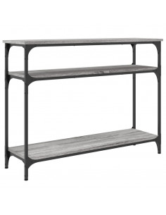 Tavolo Consolle Grigio Sonoma 100x29x75 cm in Legno Multistrato