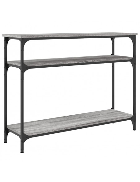 Tavolo Consolle Grigio Sonoma 100x29x75 cm in Legno Multistrato