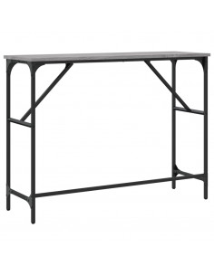Tavolo Consolle Grigio Sonoma 100x32x75 cm in Legno Multistrato