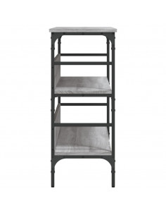 Tavolo Consolle Grigio Sonoma 100x32x75 cm in Legno Multistrato