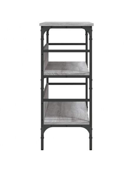 Tavolo Consolle Grigio Sonoma 100x32x75 cm in Legno Multistrato