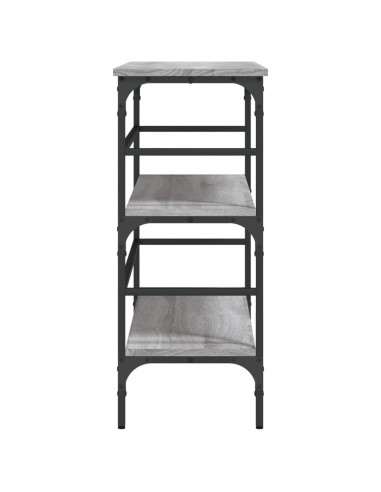 Tavolo Consolle Grigio Sonoma 100x32x75 cm in Legno Multistrato