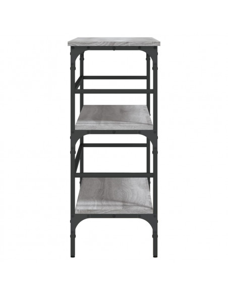 Tavolo Consolle Grigio Sonoma 100x32x75 cm in Legno Multistrato