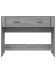 Tavolo Consolle Grigio Sonoma 100x39x75 cm in Legno Multistrato