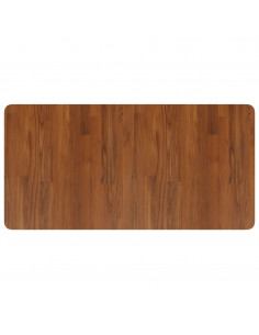 Piano Bagno Marrone Scuro 100x50x1,5cm Legno Massello Trattato 2