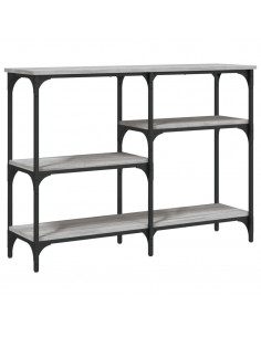 Tavolo Consolle Grigio Sonoma 102x29x75 cm in Legno Multistrato