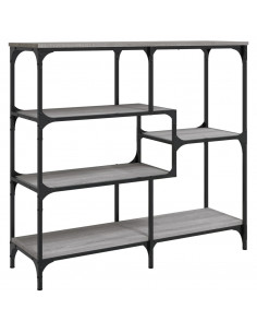 Tavolo Consolle Grigio Sonoma 103x32x95 cm in Legno Multistrato