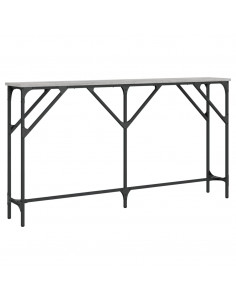 Tavolo Consolle Grigio Sonoma 140x23x75 cm in Legno Multistrato