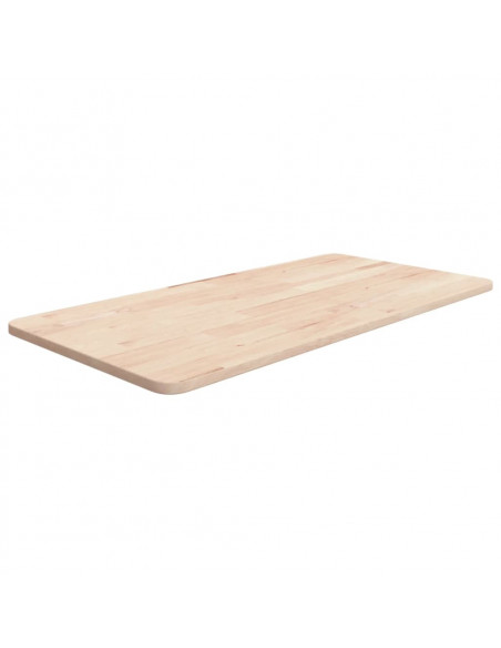 Piano Bagno 80x40x1,5 cm Legno Massello Non Trattato