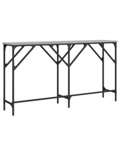 Tavolo Consolle Grigio Sonoma 140x29x75 cm in Legno Multistrato