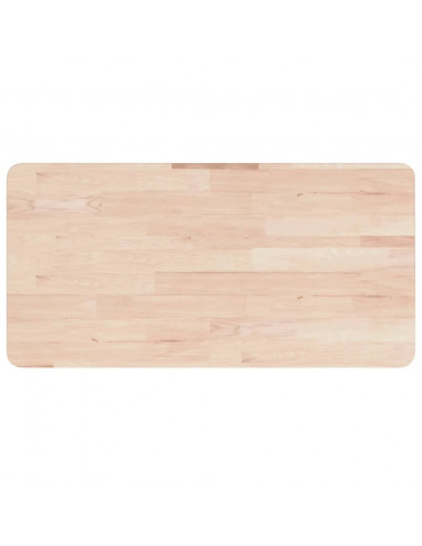 Piano Bagno 80x40x1,5 cm Legno Massello Non Trattato