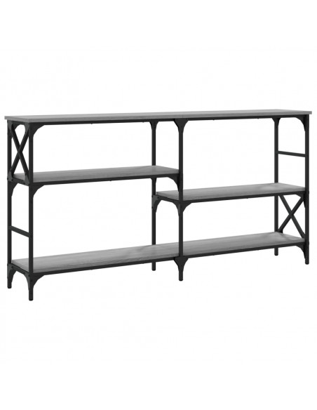 Tavolo Consolle Grigio Sonoma 150x29x76,5 cm Legno Multistrato