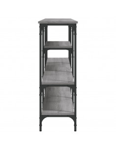 Tavolo Consolle Grigio Sonoma 160x29x80 cm in Legno Multistrato
