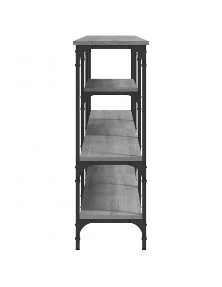 Tavolo Consolle Grigio Sonoma 160x29x80 cm in Legno Multistrato