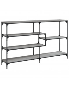 Tavolo Consolle Grigio Sonoma 160x32x95 cm in Legno Multistrato