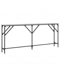 Tavolo Consolle Grigio Sonoma 180x23x75 cm in Legno Multistrato