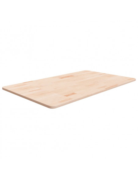 Piano Bagno 100x60x1,5 cm in Legno Massello Non Trattato