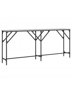 Tavolo Consolle Grigio Sonoma 180x29x75 cm in Legno Multistrato