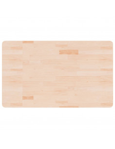 Piano Bagno 100x60x1,5 cm in Legno Massello Non Trattato 2