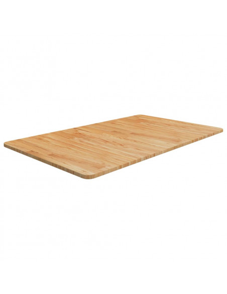Piano Bagno Marrone Chiaro 100x60x1,5cm Legno Massello Trattato