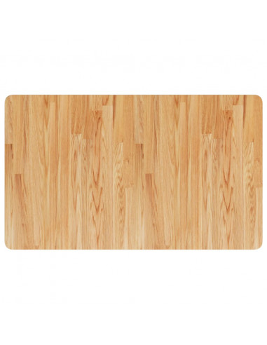 Piano Bagno Marrone Chiaro 100x60x1,5cm Legno Massello Trattato