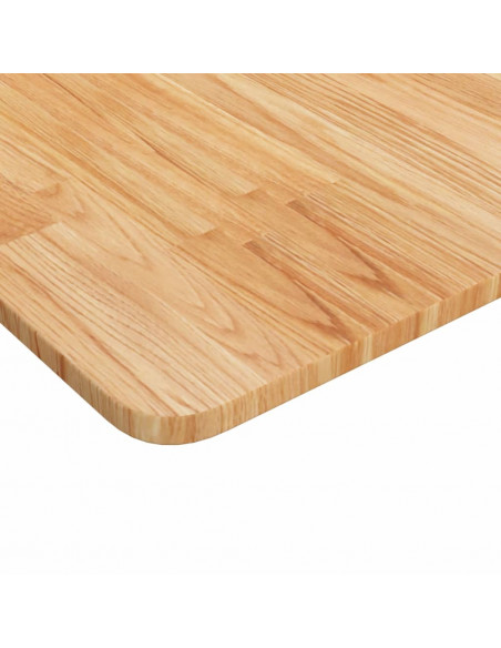 Piano Bagno Marrone Chiaro 100x60x1,5cm Legno Massello Trattato