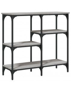 Tavolo Consolle Grigio Sonoma 80x29x75 cm in Legno Multistrato