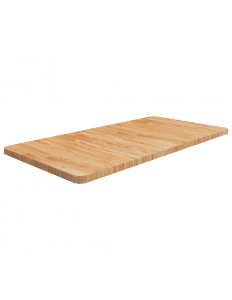 Piano Bagno Marrone Chiaro 100x50x2,5cm Legno Massello Trattato