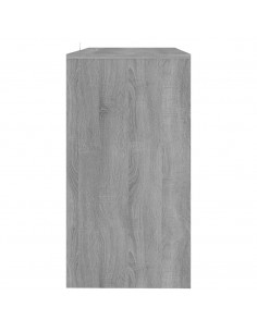 Tavolo Consolle Grigio Sonoma 89x41x76,5 cm in Acciaio