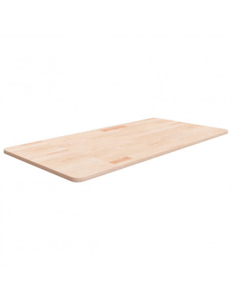 Piano Bagno 100x50x1,5 cm in Legno Massello Non Trattato