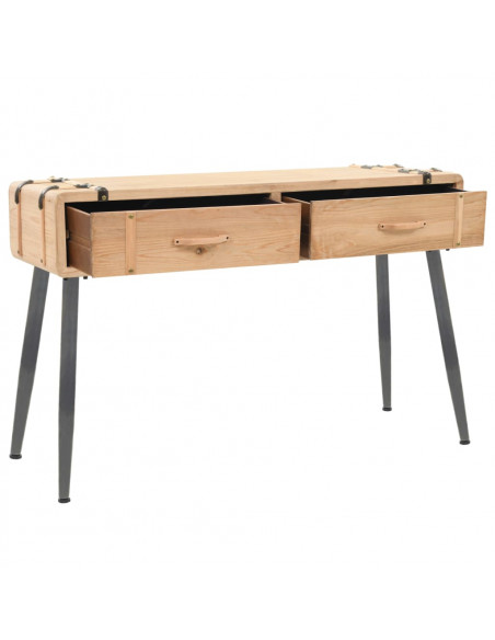 Tavolo Consolle in Legno Massello di Abete 115x40,5x76 cm