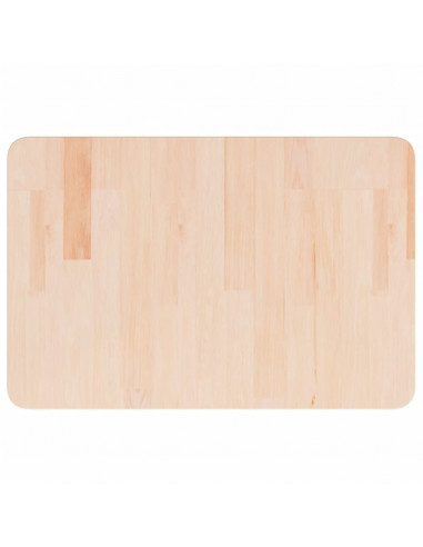 Piano Bagno 60x40x2,5 cm in Legno Massello Non Trattato