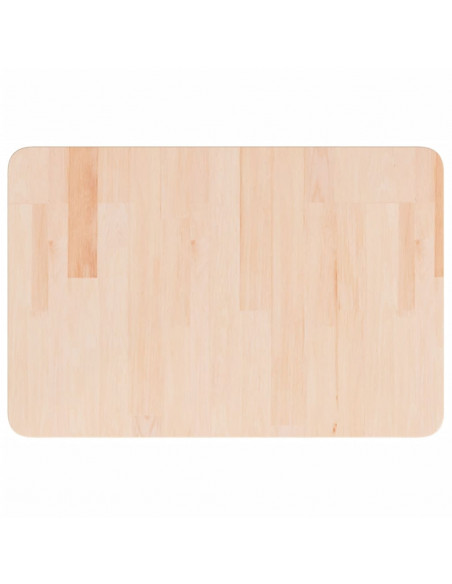 Piano Bagno 60x40x2,5 cm in Legno Massello Non Trattato