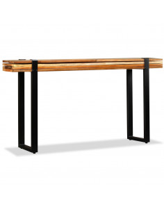 Tavolo Consolle in Legno Massello di Recupero Regolabile