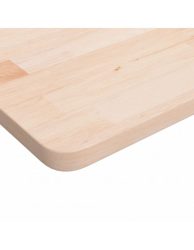 Piano Bagno 60x40x2,5 cm in Legno Massello Non Trattato