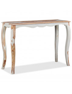 Tavolo Consolle in Legno Massello di Sheesham 110x40x76 cm