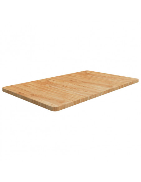 Piano Bagno Marrone Chiaro 100x60x2,5cm Legno Massello Trattato