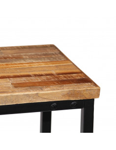 Tavolo Consolle in Legno Massello di Teak 90x30x76 cm