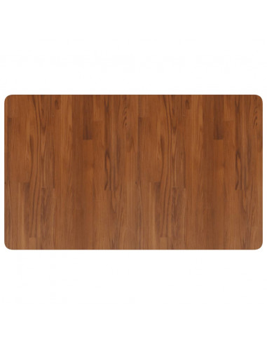 Piano Bagno Marrone Scuro 100x60x2,5cm Legno Massello Trattato