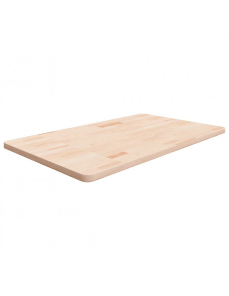 Piano Bagno 100x60x2,5 cm in Legno Massello Non Trattato