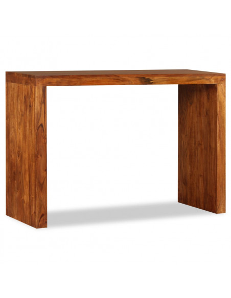 Tavolo Consolle in Legno Massello Finitura Miele 110x40x76 cm