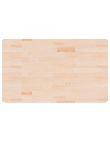 Piano Bagno 100x60x2,5 cm in Legno Massello Non Trattato